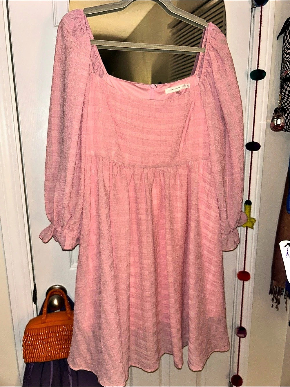 Alter’d State Pink Long Sleeve Mini Dress Like New